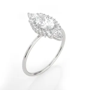 1 1/3 ctw Round Lab Grown Diamond Ring