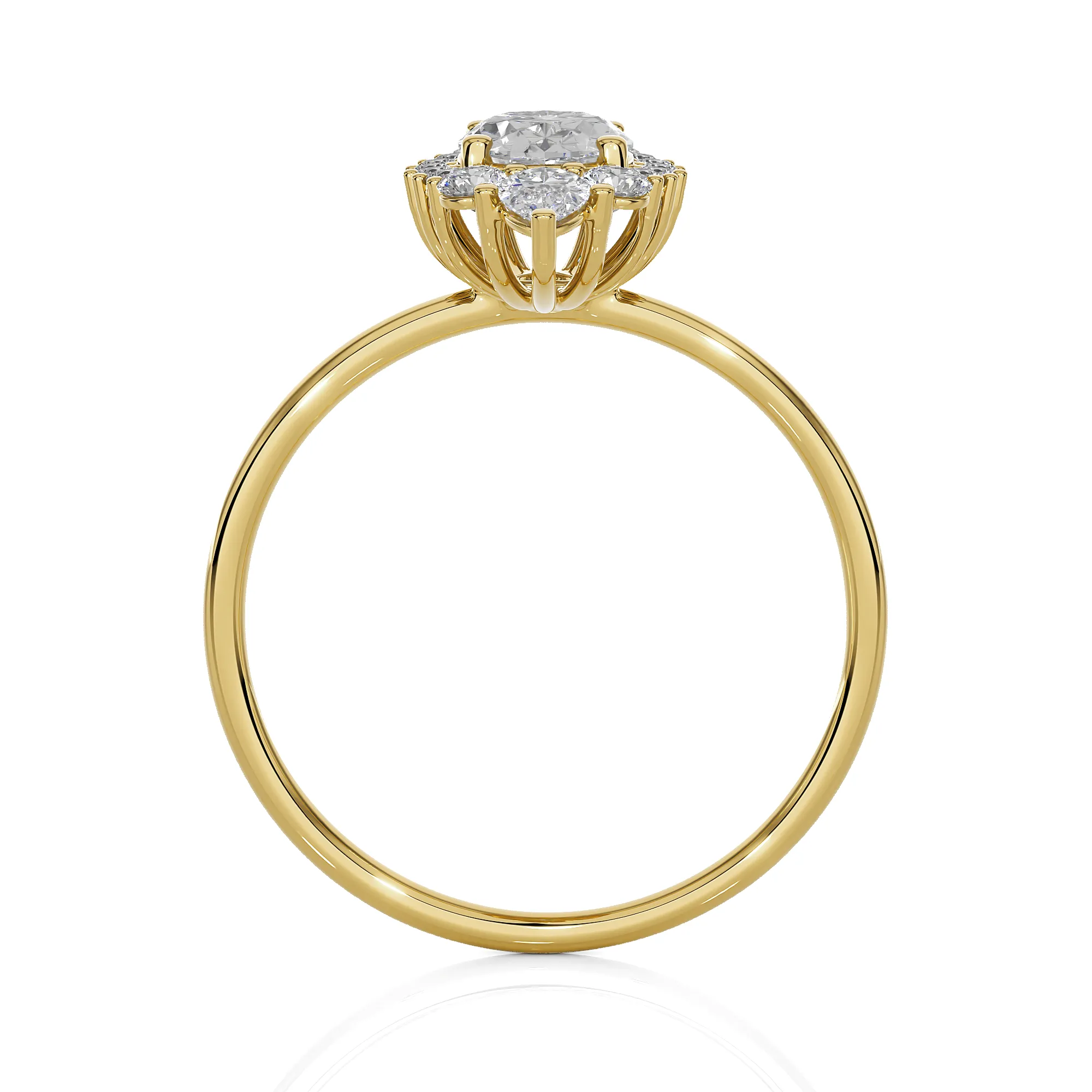 1 1/3 ctw Round Lab Grown Diamond Ring