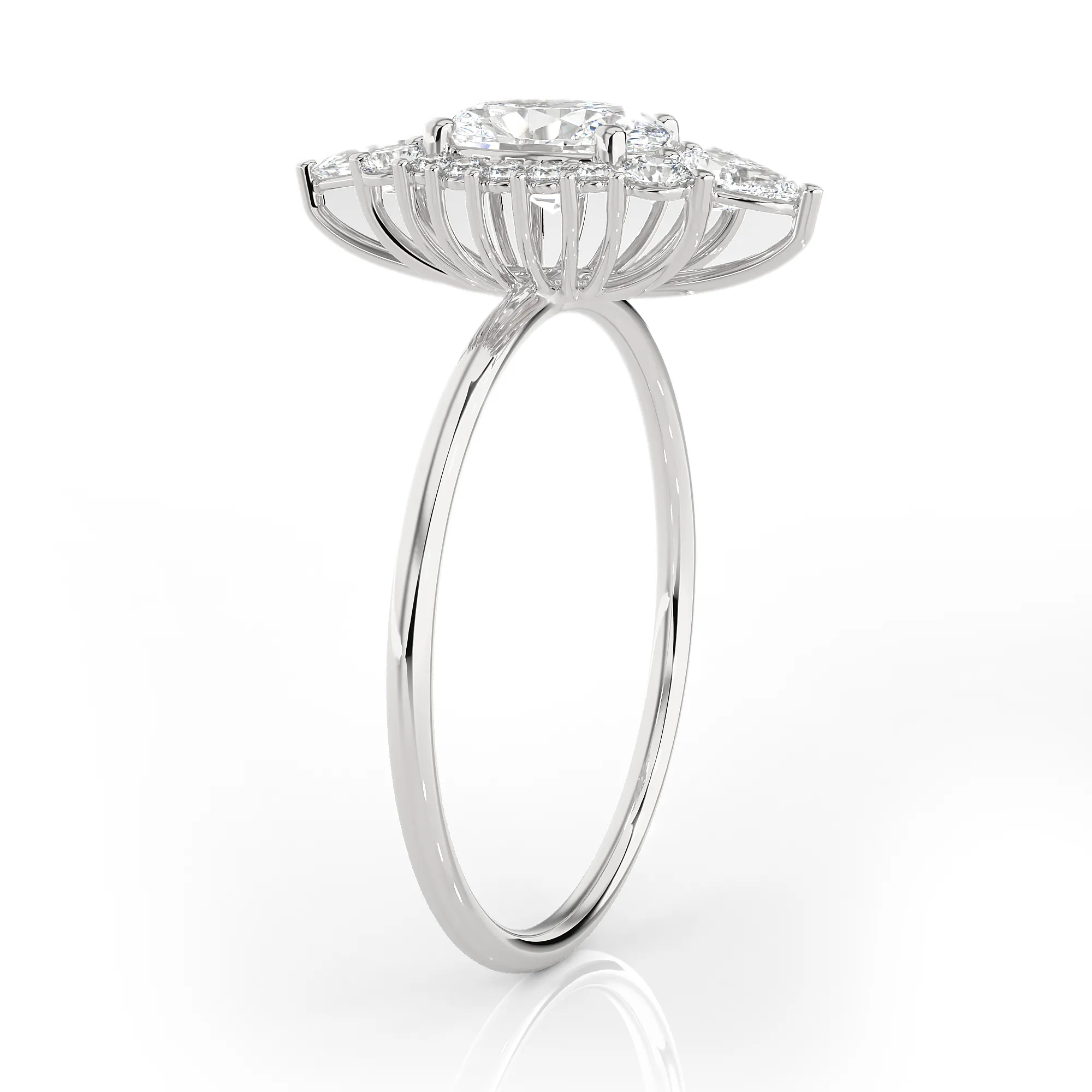 1 1/3 ctw Round Lab Grown Diamond Ring