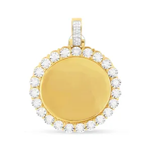 10K Yellow Gold Memory Pendant with 0.55CT Diamonds