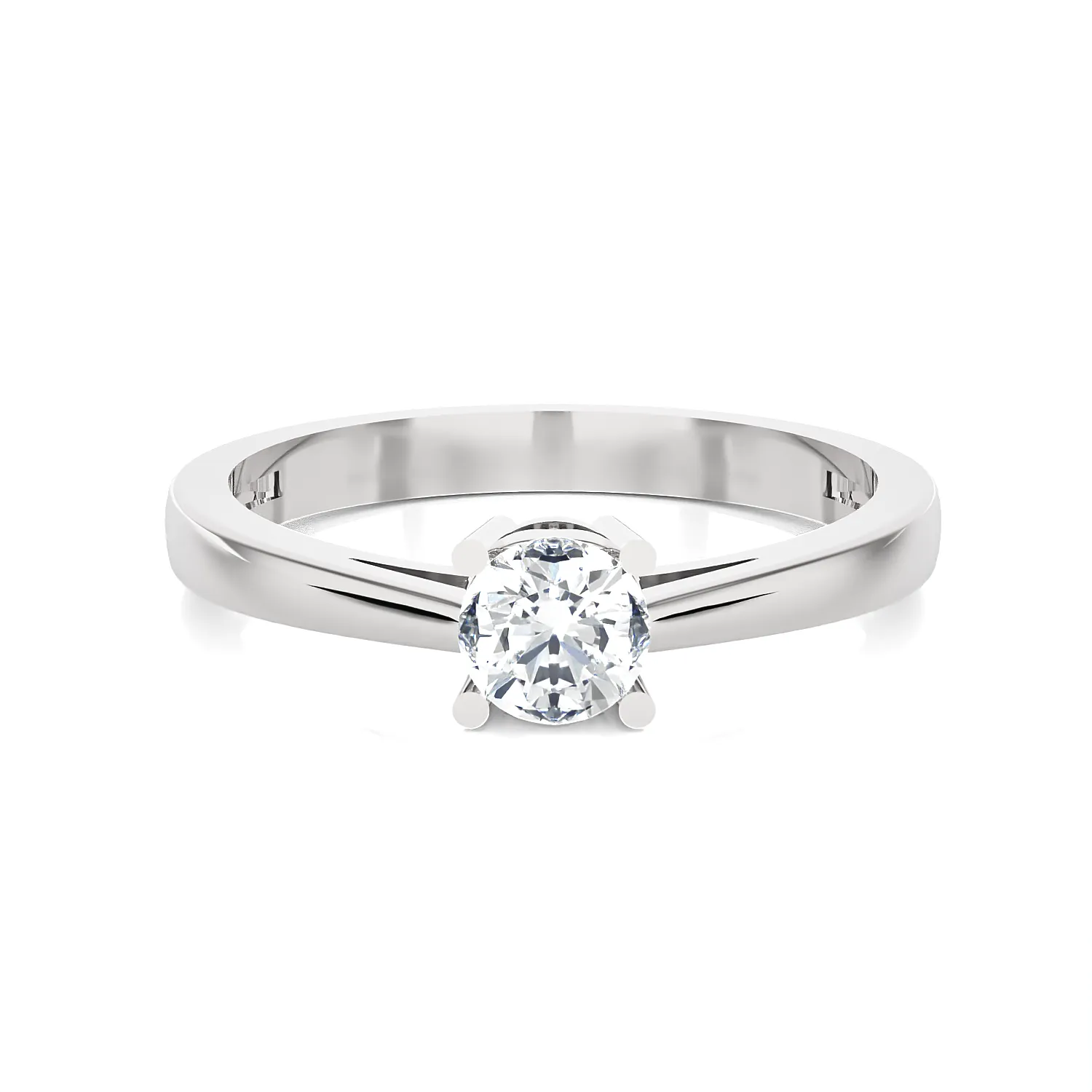 1/3 ctw Round Lab Grown Diamond Solitaire Engagement Ring