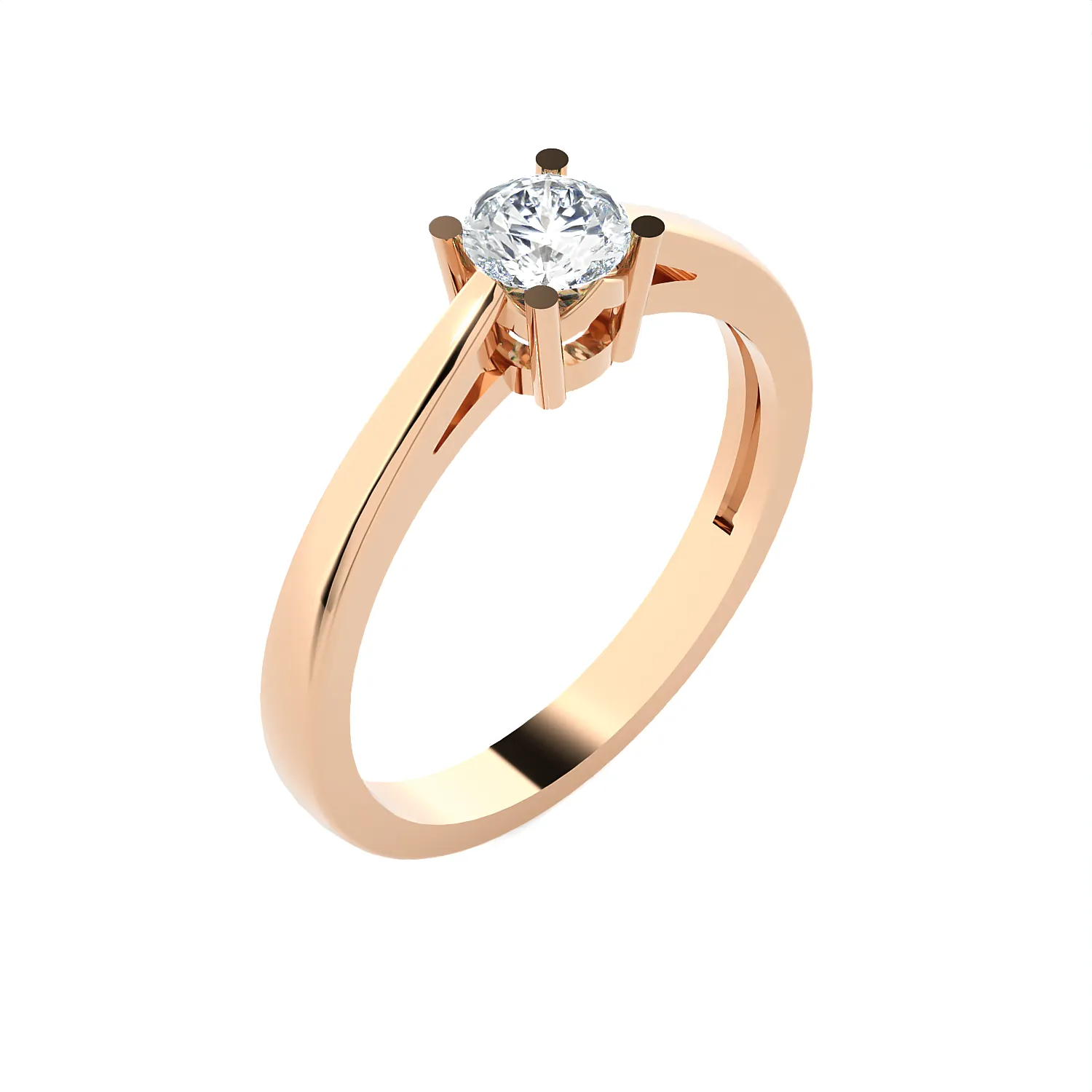 1/3 ctw Round Lab Grown Diamond Solitaire Engagement Ring