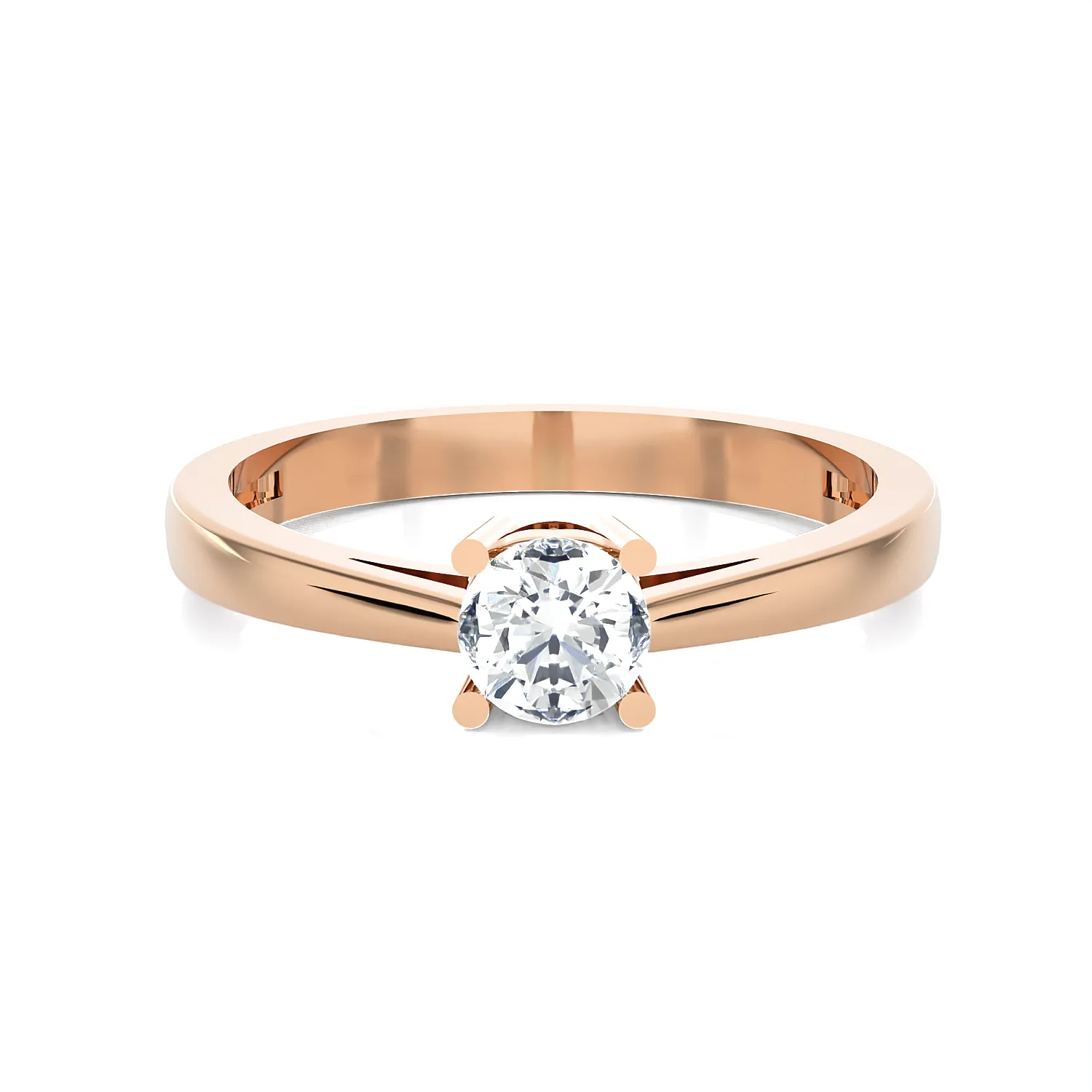 1/3 ctw Round Lab Grown Diamond Solitaire Engagement Ring