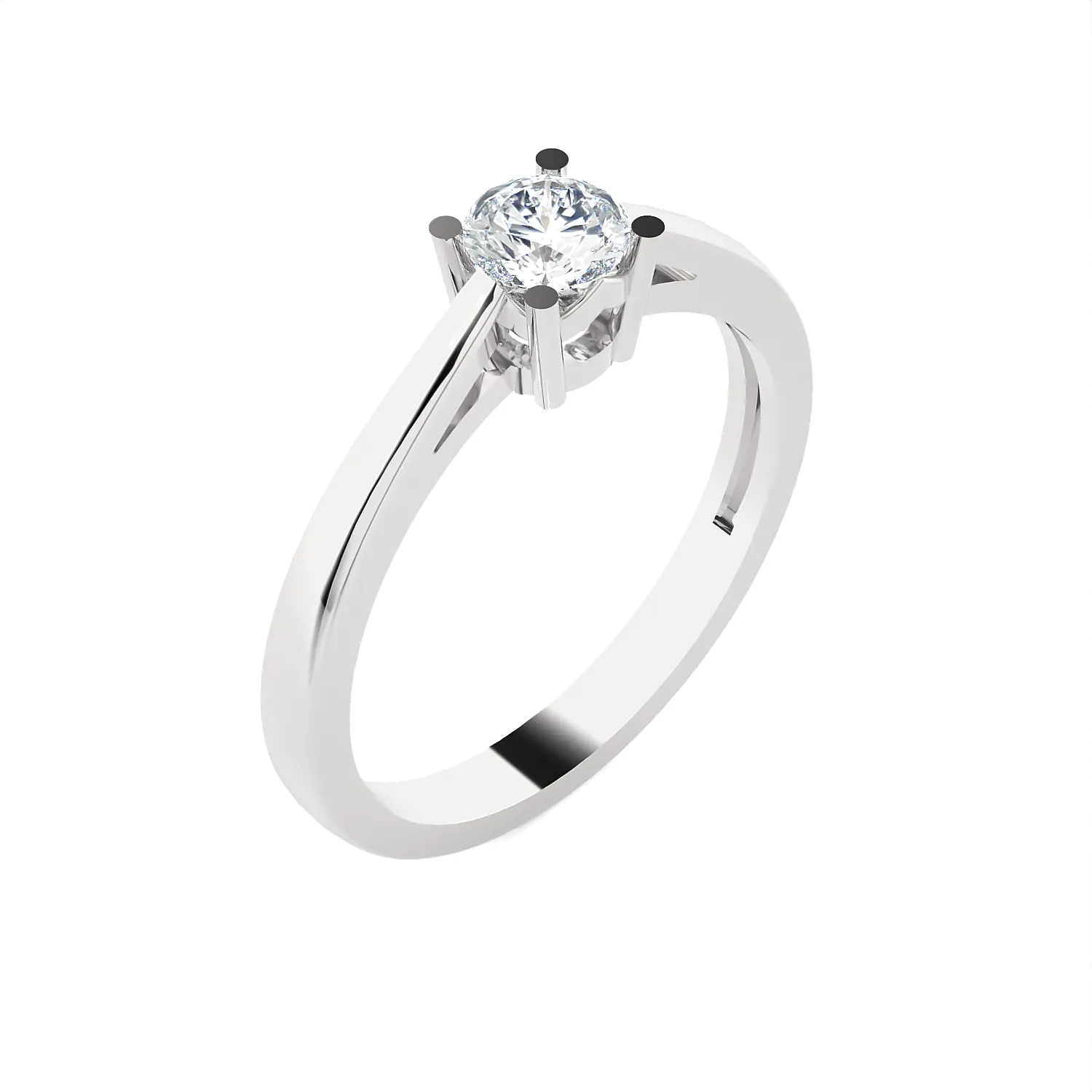 1/3 ctw Round Lab Grown Diamond Solitaire Engagement Ring