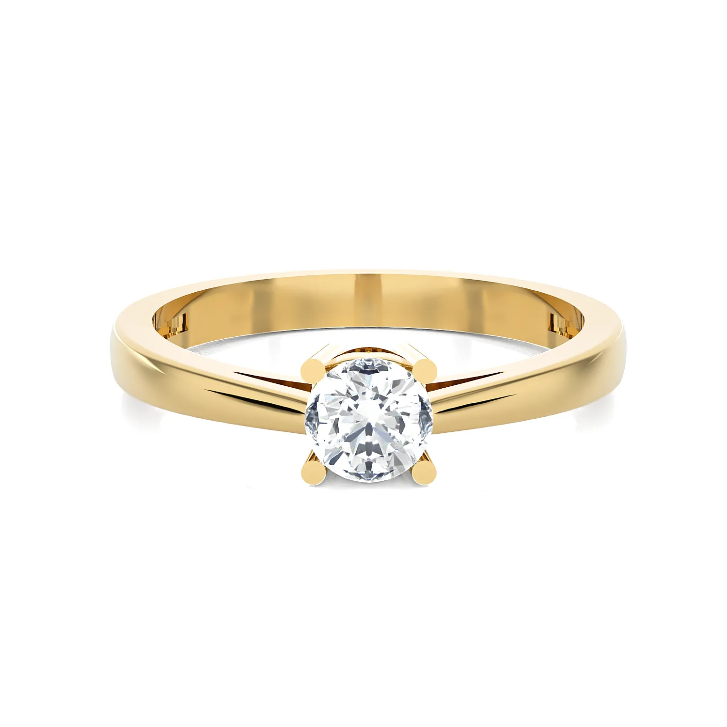 1/3 ctw Round Lab Grown Diamond Solitaire Engagement Ring