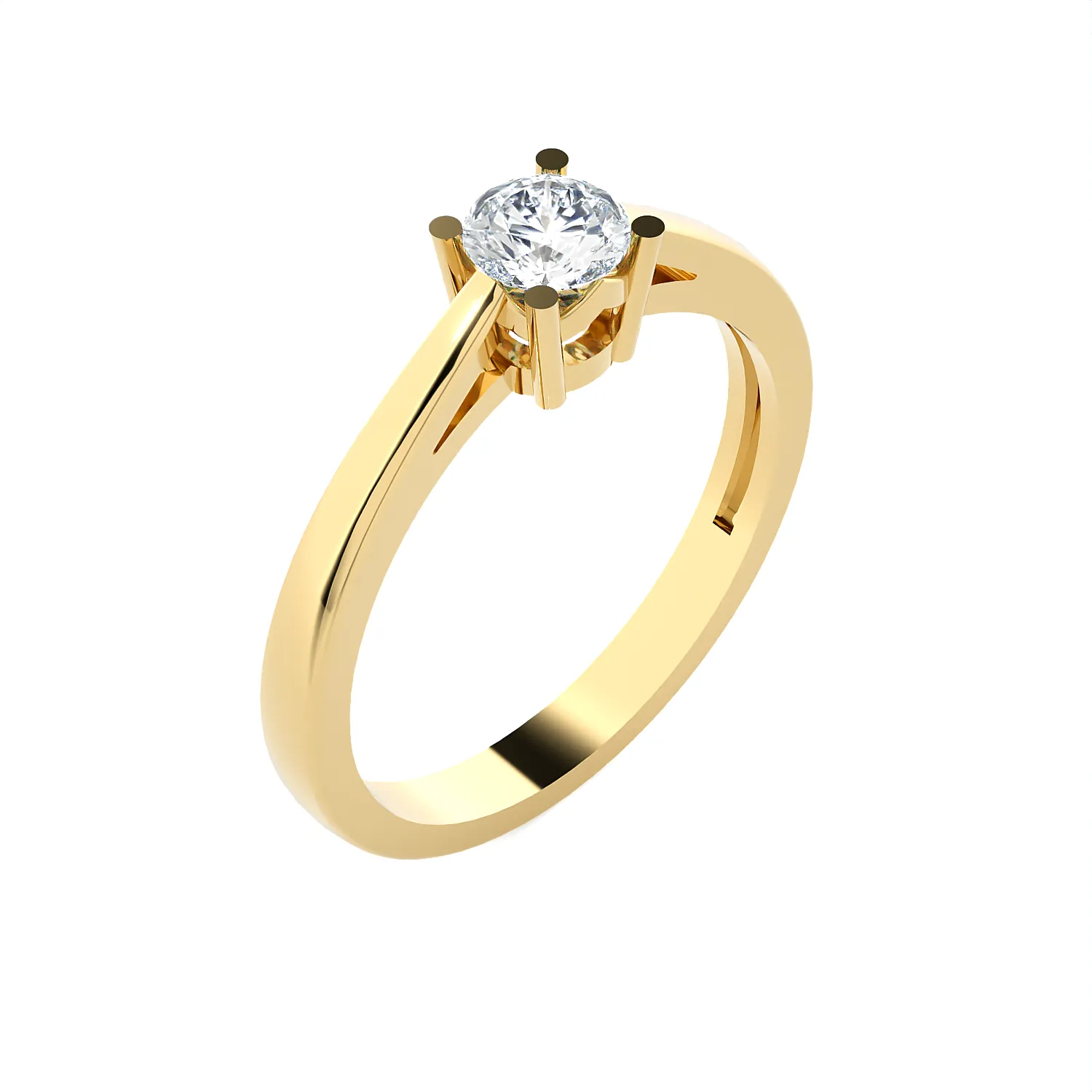 1/3 ctw Round Lab Grown Diamond Solitaire Engagement Ring