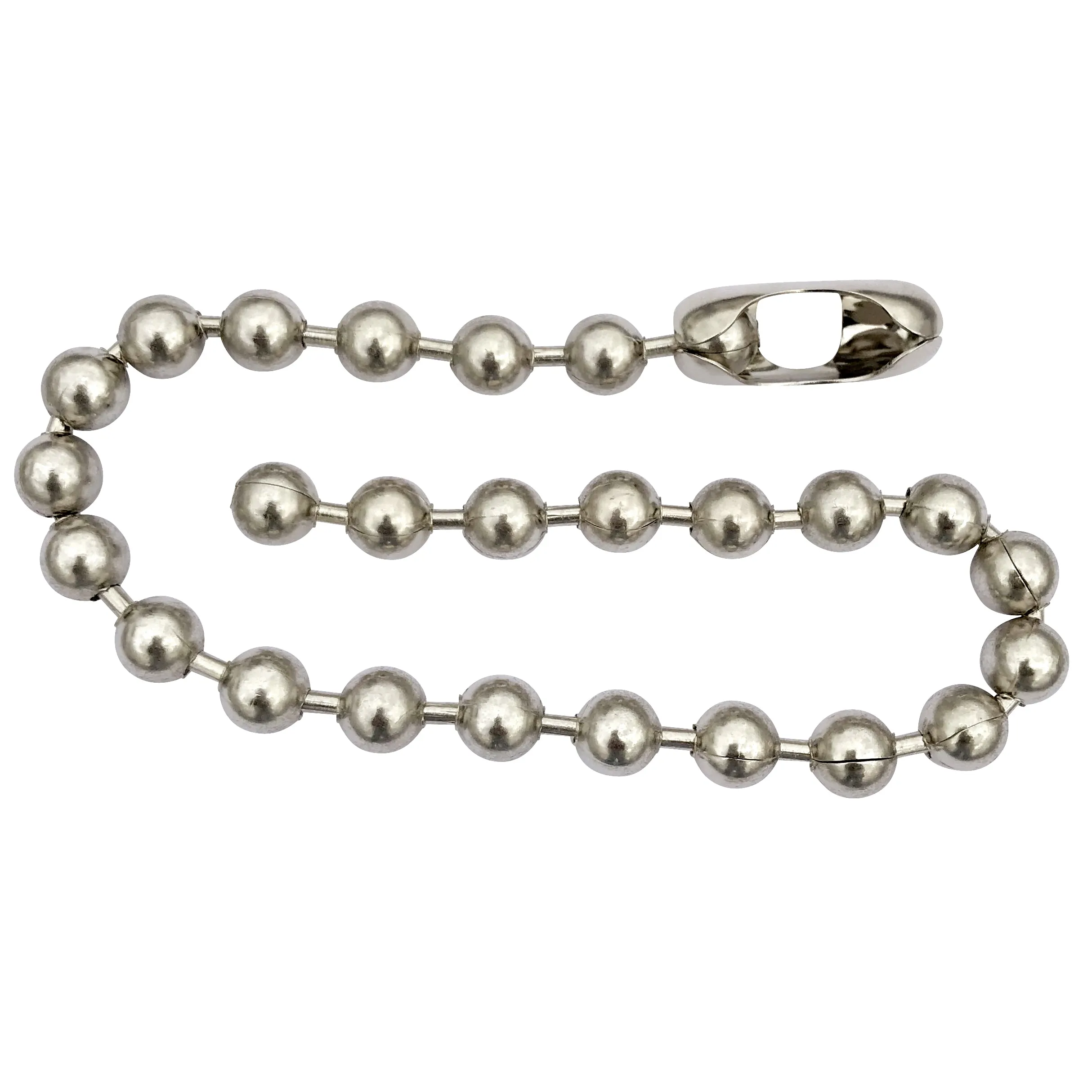 13mm Extra Large Silver Steel Ball Chain Mens Necklace with Durable Protective Finish