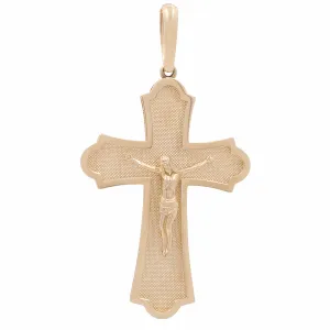 14K Yellow Gold Cross Pendant