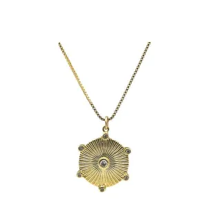 6 Pointed Textured Pendant (NGCP46445)