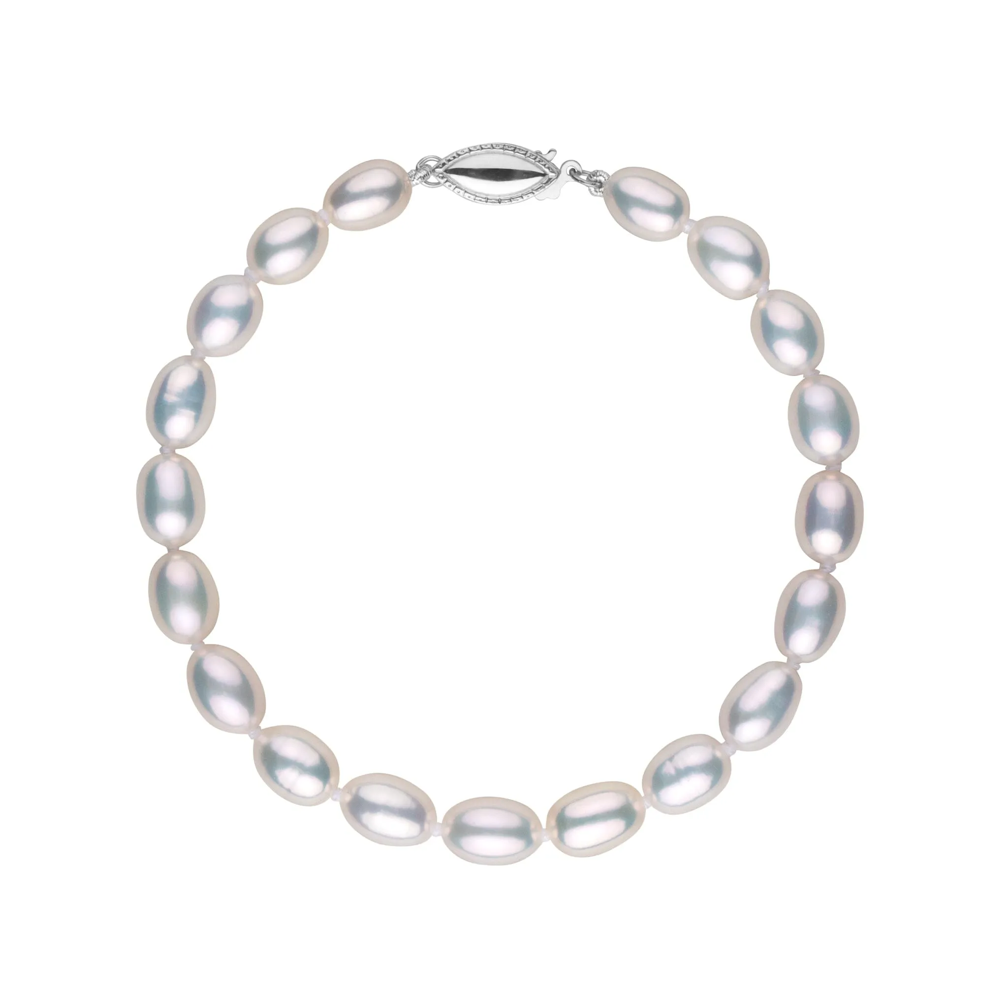 6.0-7.0 mm Metallic Freshwater Drop Pearl Bracelet