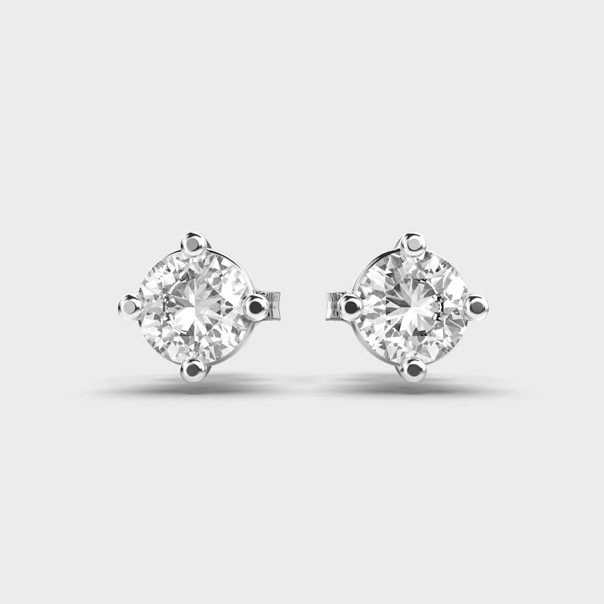 60 Cent Classic Diamond Gold Studs