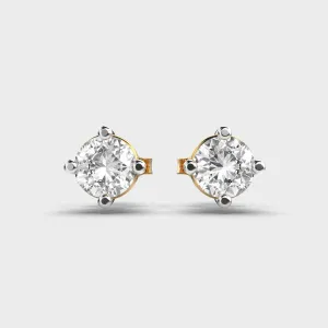 60 Cent Classic Diamond Gold Studs