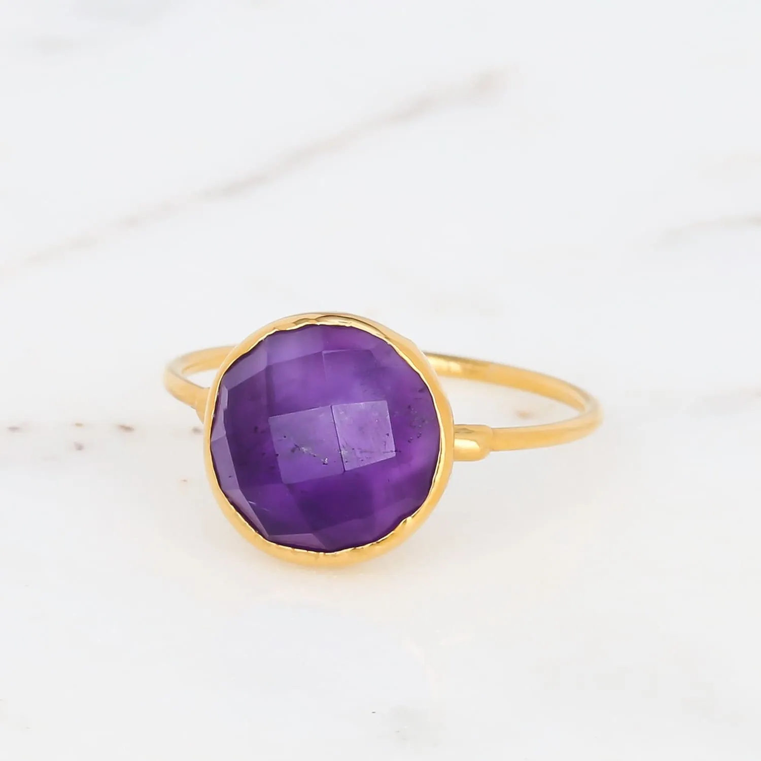 Antique Cut Amethyst Ring