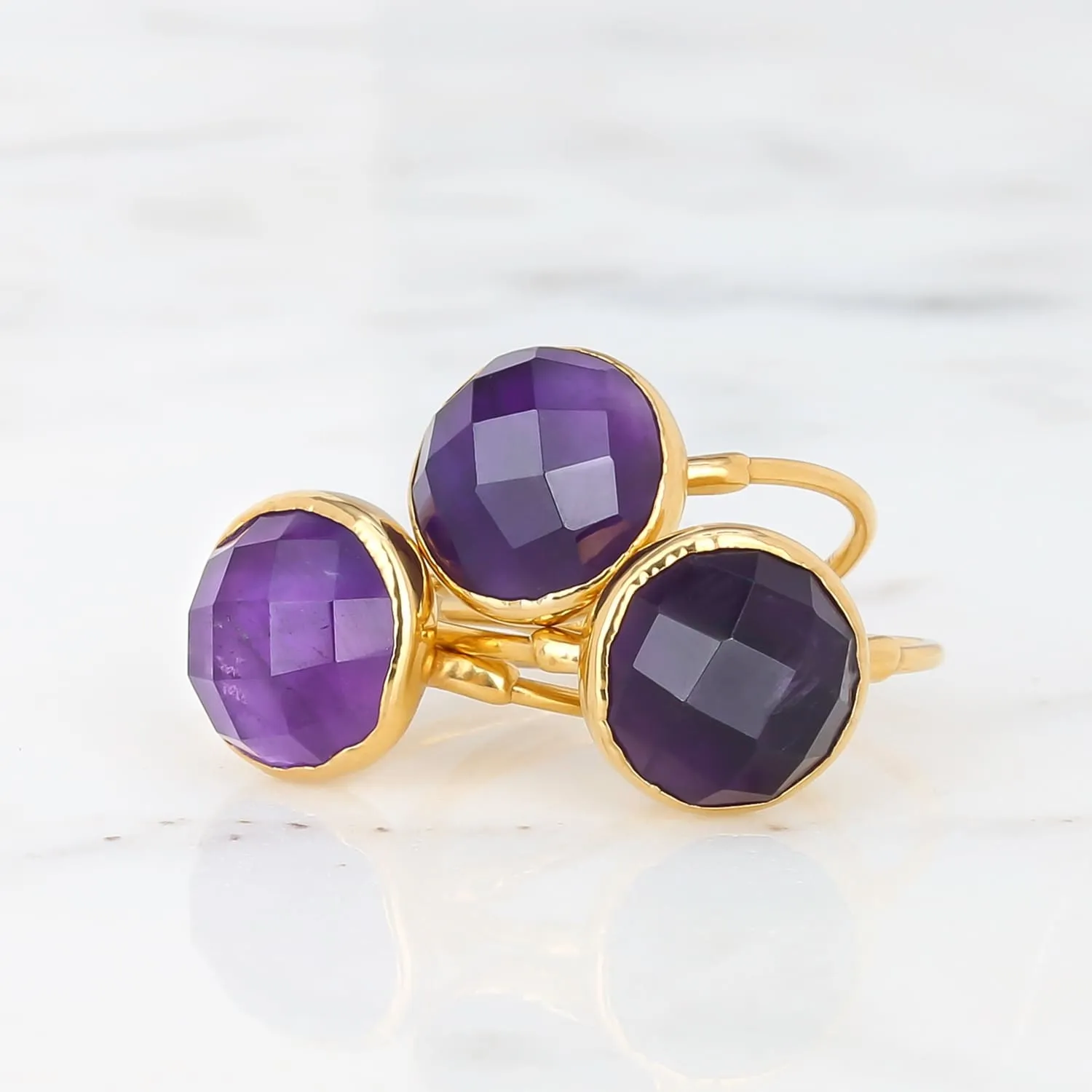 Antique Cut Amethyst Ring