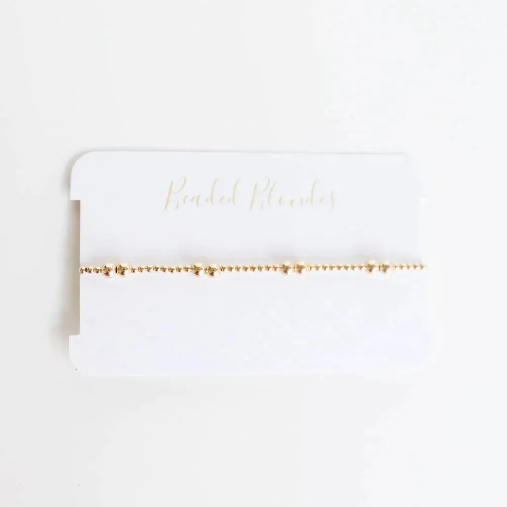 Beaded Blondes | Leah Bracelet in Gold