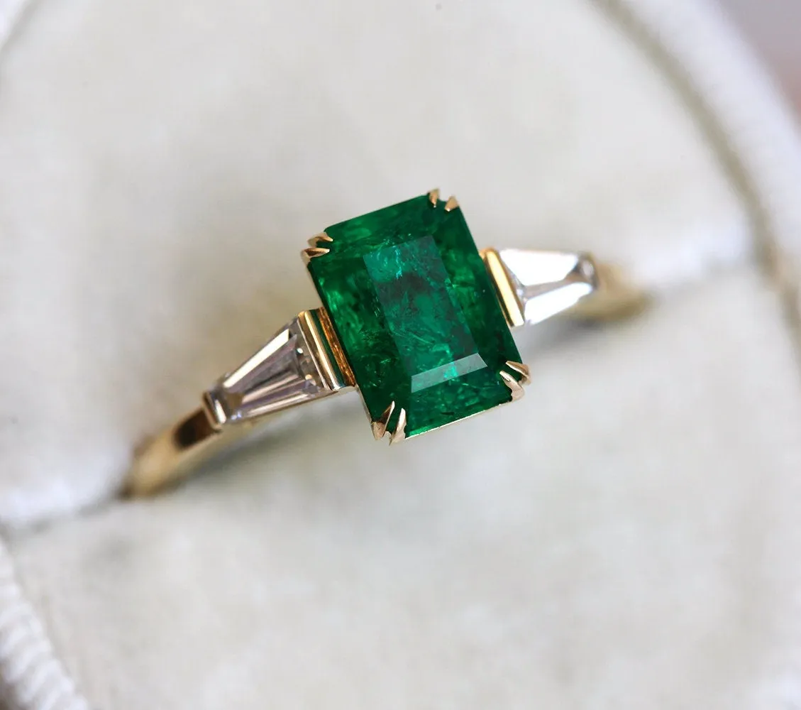 Cleo Emerald Ring Set