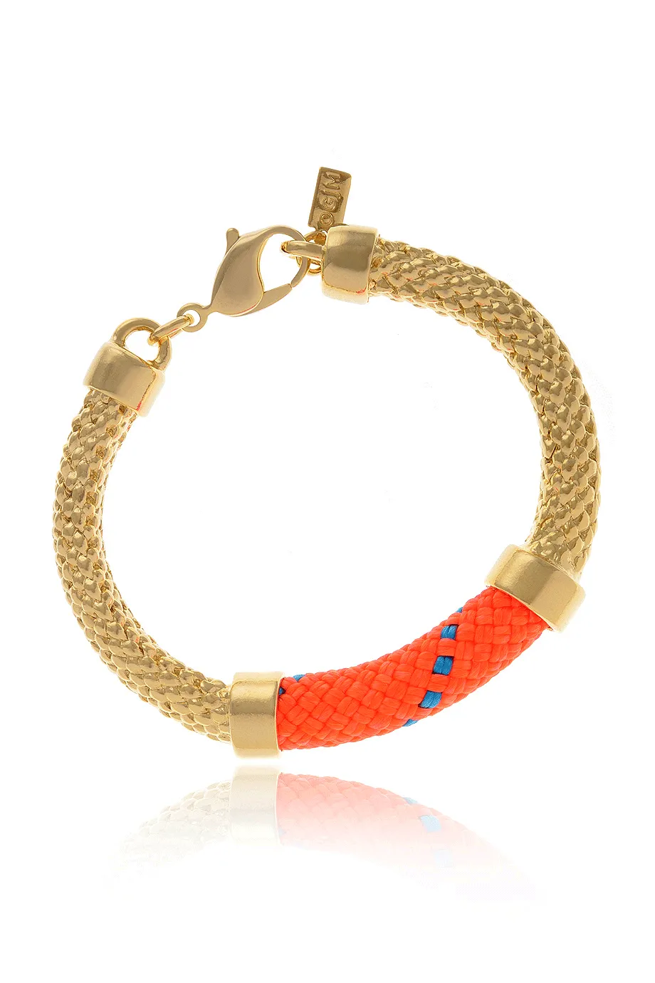 CROSBY Neon Orange Rope Bracelet