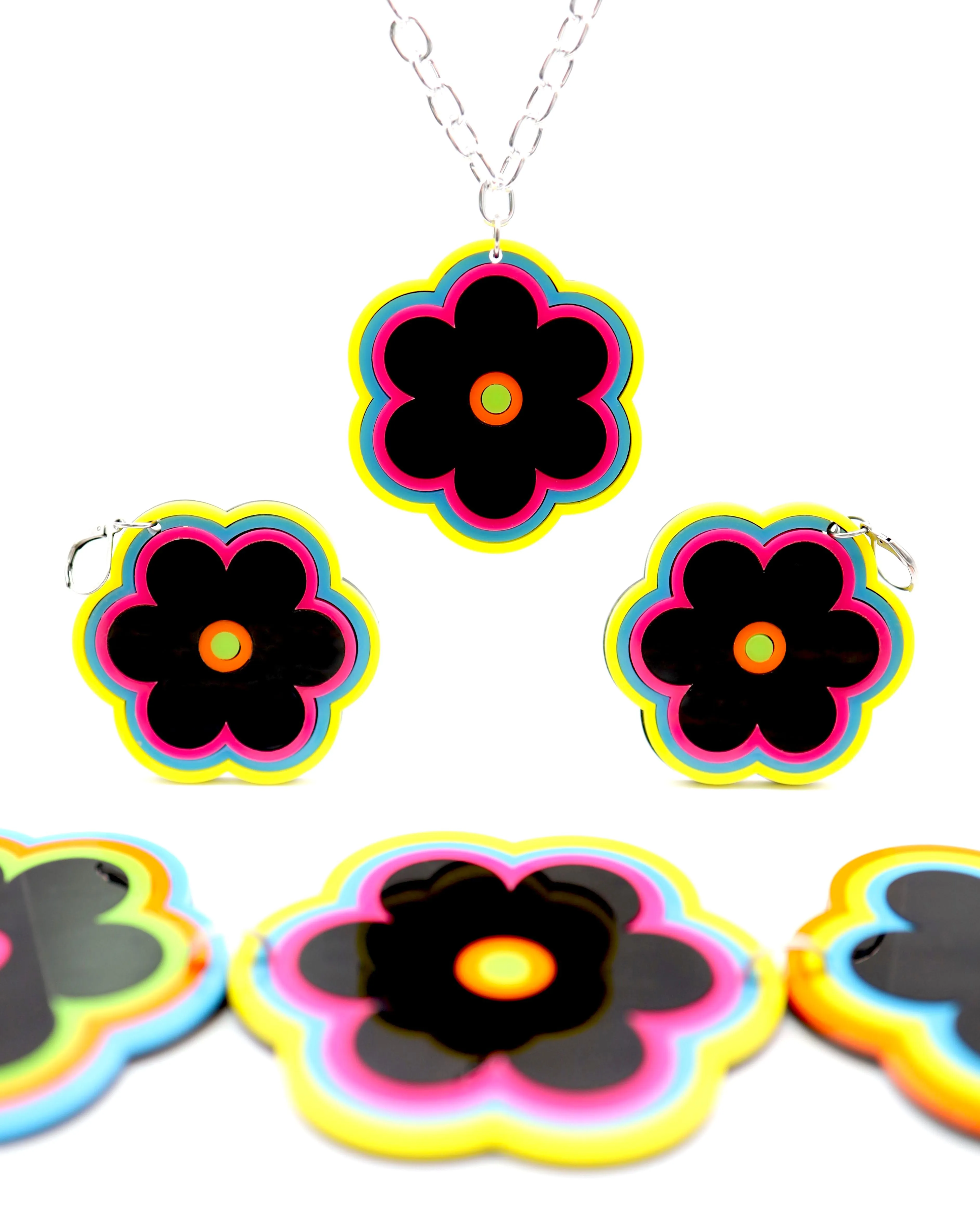 Electric Bloom Earrings