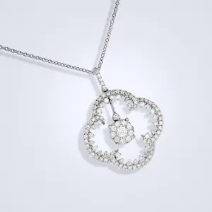 Elegant Diamond Frame Pendant