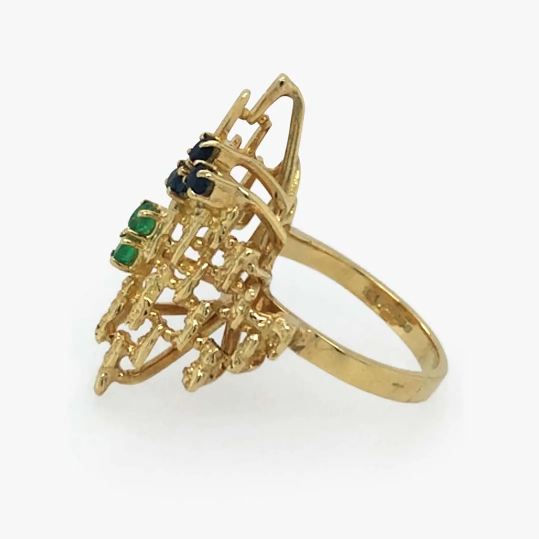 Emerald & Sapphire Ring