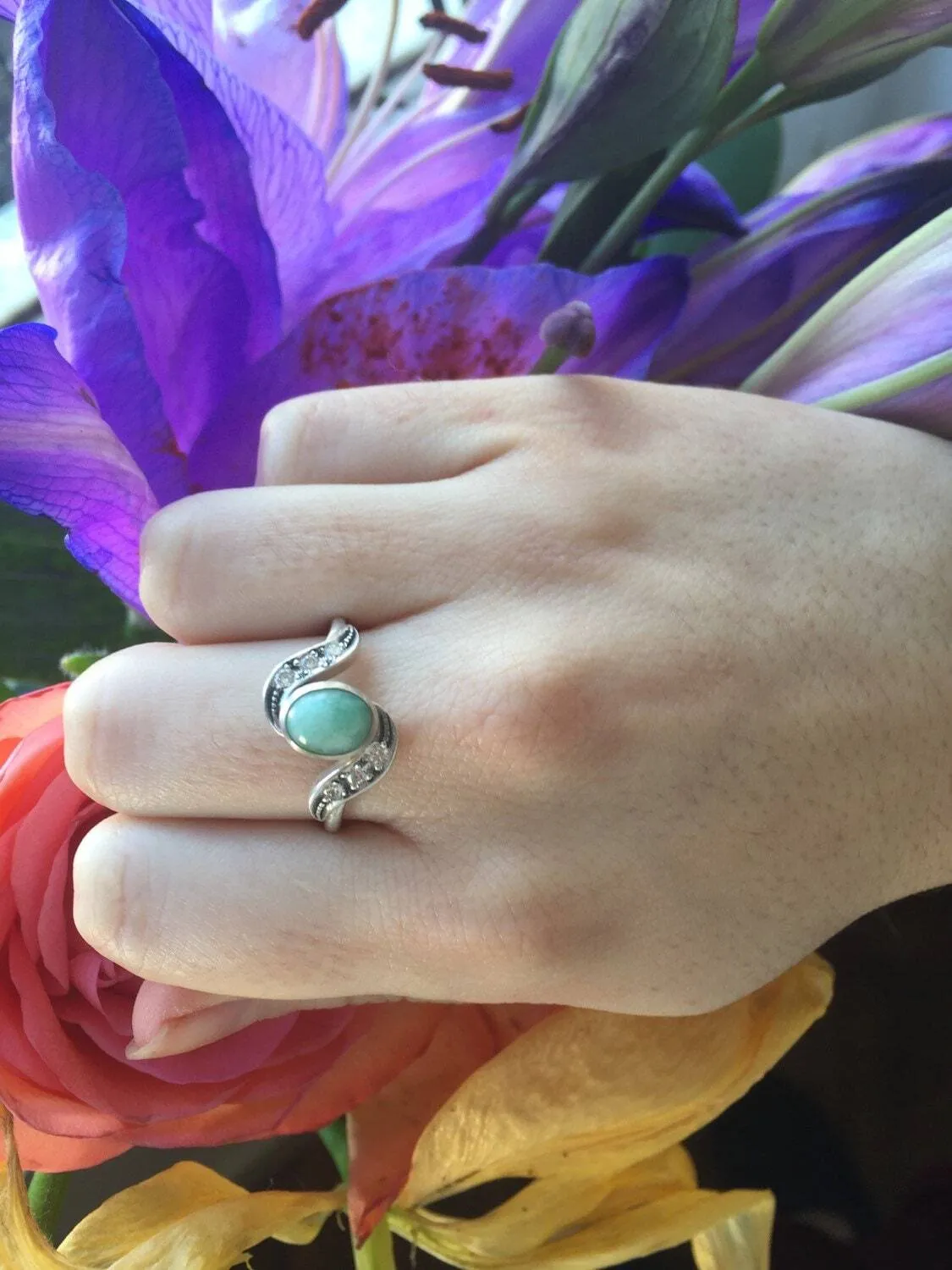 Emerald Vintage Ring - May Birthstone Ring - Emerald Bezel Ring