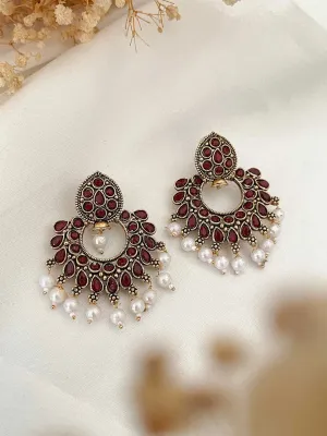 Ethnic Retro Chandbali Earrings