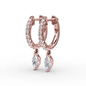 Fana Marquise Diamond Drop Earrings