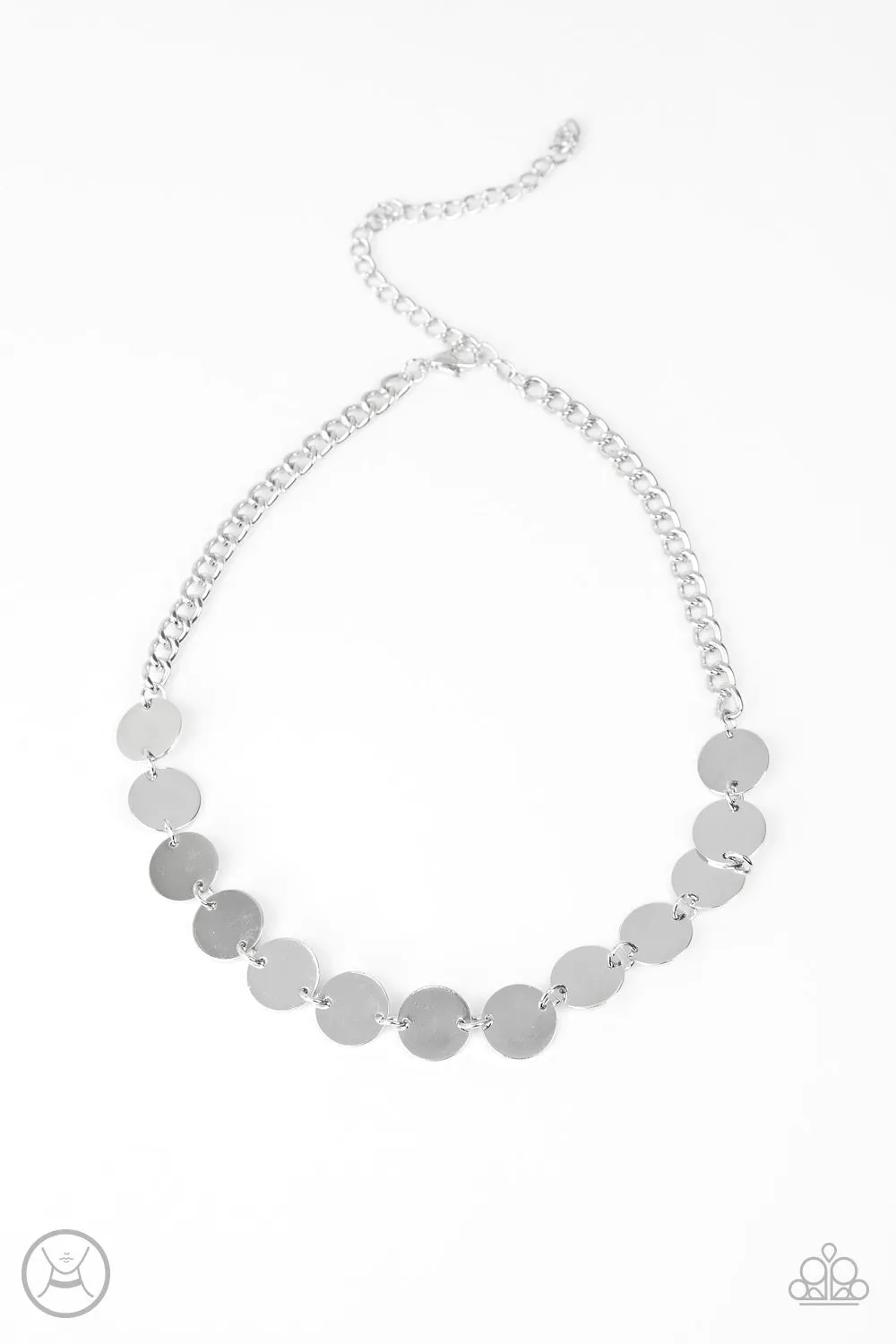 Faster Than SPOTLIGHT - Silver Necklace - Paparazzi Accessories