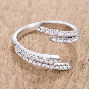 Genelle Delicate CZ Wrap Silver Ring | 2ct