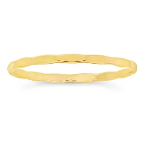 Gold Filled Faceted Stacking Ring