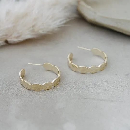 GOLD HOOP EARRING