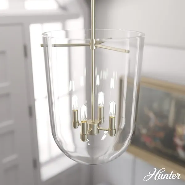 Hunter Sacha 4 Light Pendant in Alturas Gold