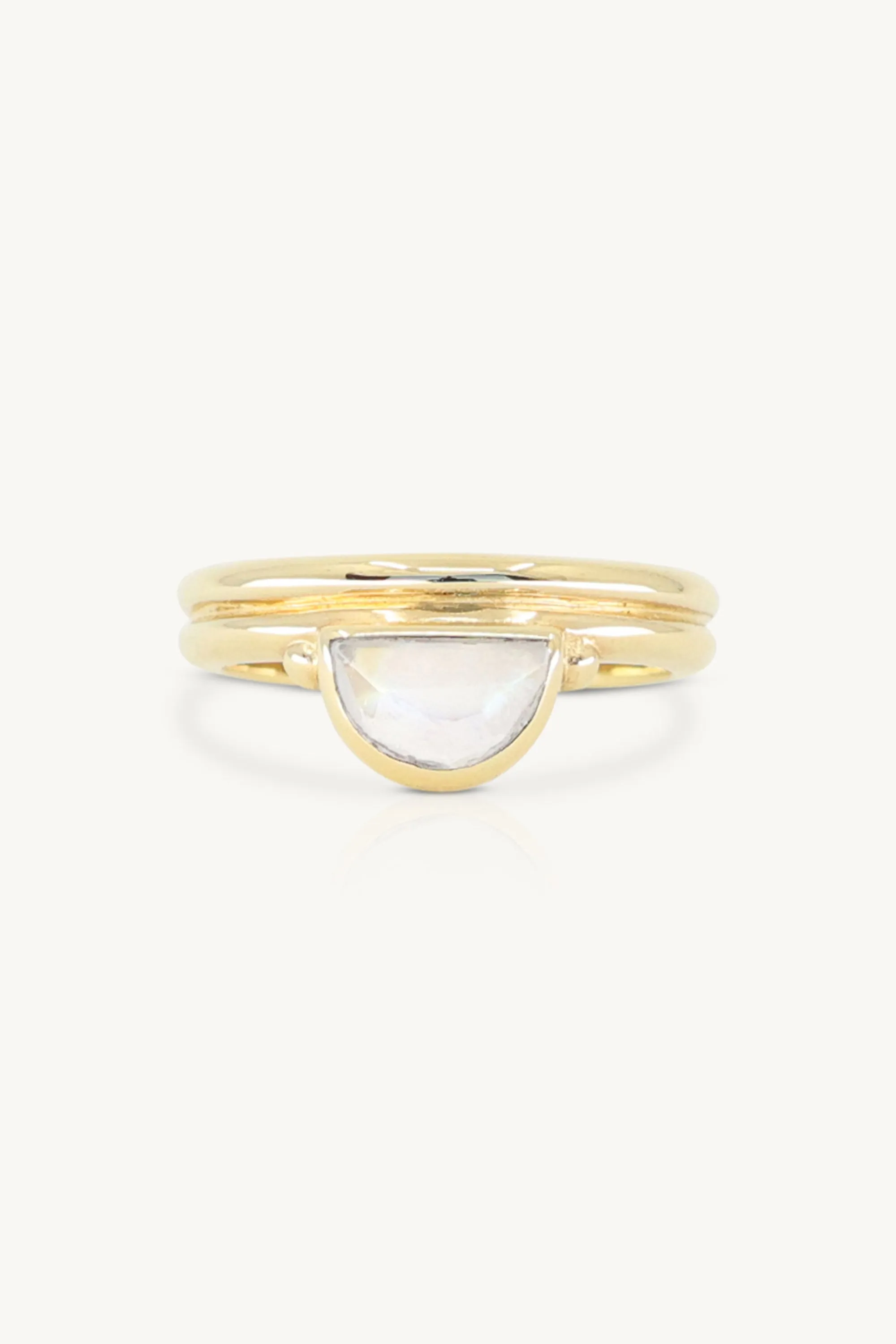 Lune Moonstone Gold Stacker