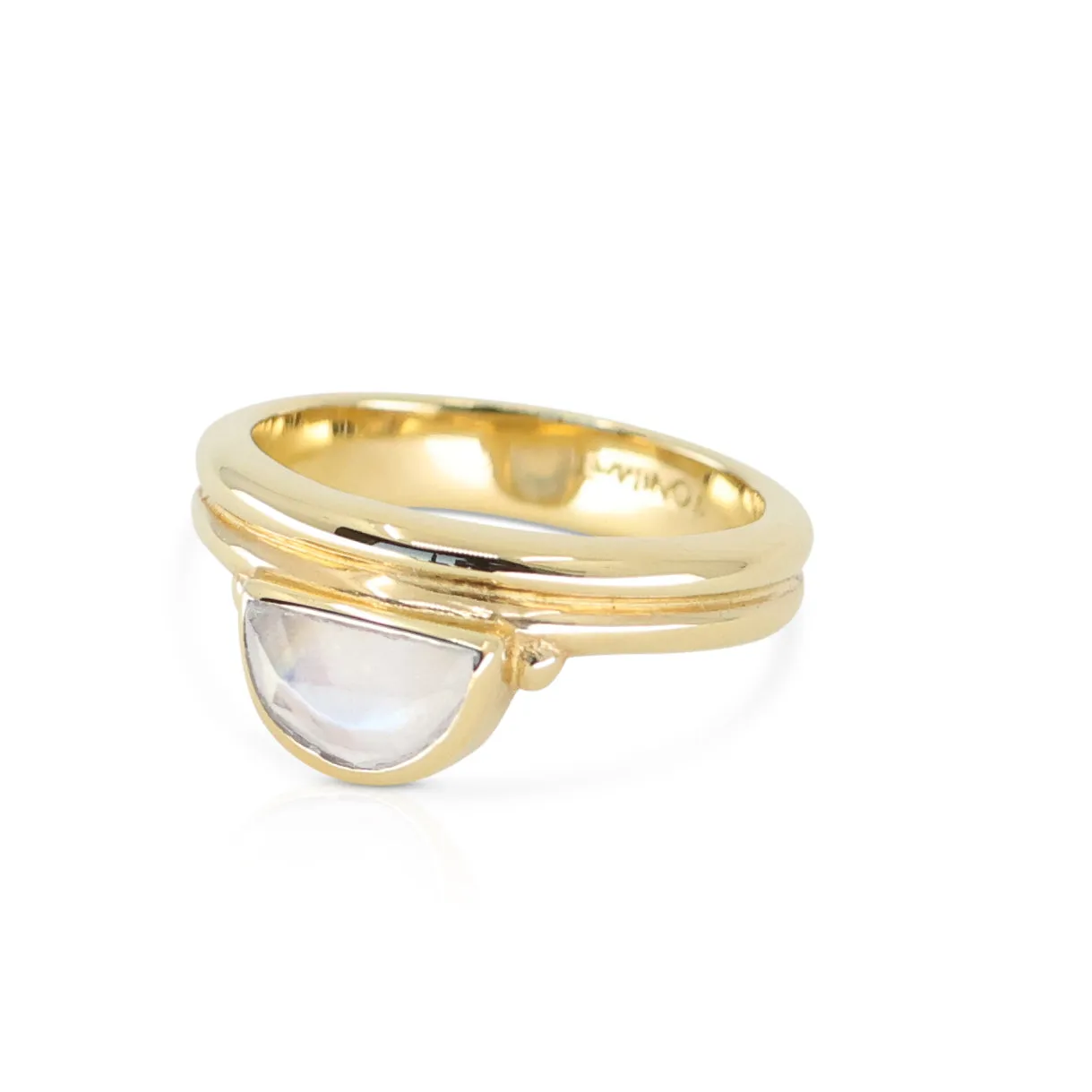 Lune Moonstone Gold Stacker