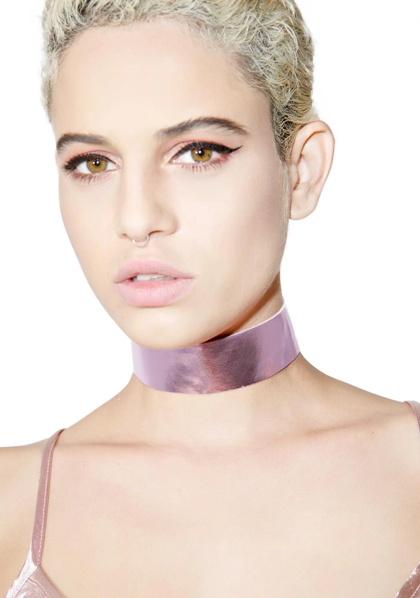 Metallic Pink Choker