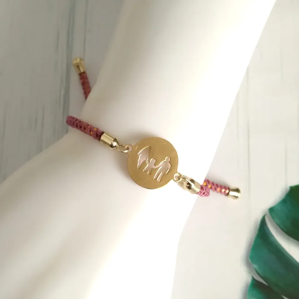 Olivia Family Metallic Cord Slider Bracelet