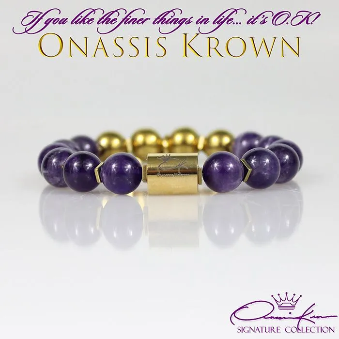 Omega Lightning Bolt Bead Bracelet