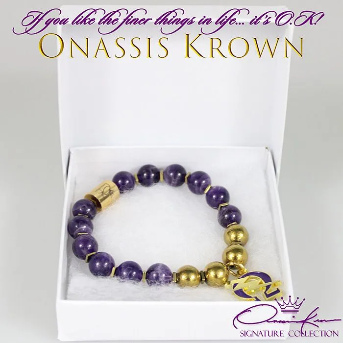 Omega Lightning Bolt Bead Bracelet