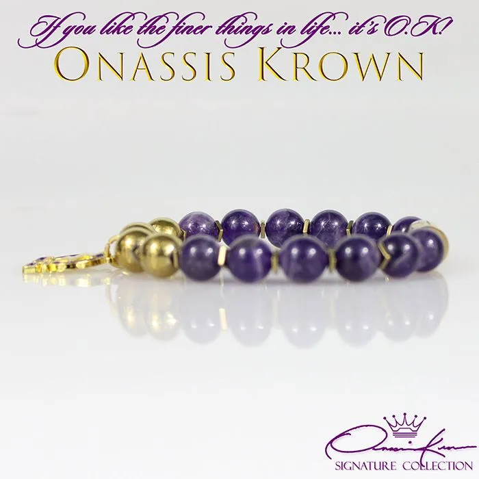 Omega Lightning Bolt Bead Bracelet