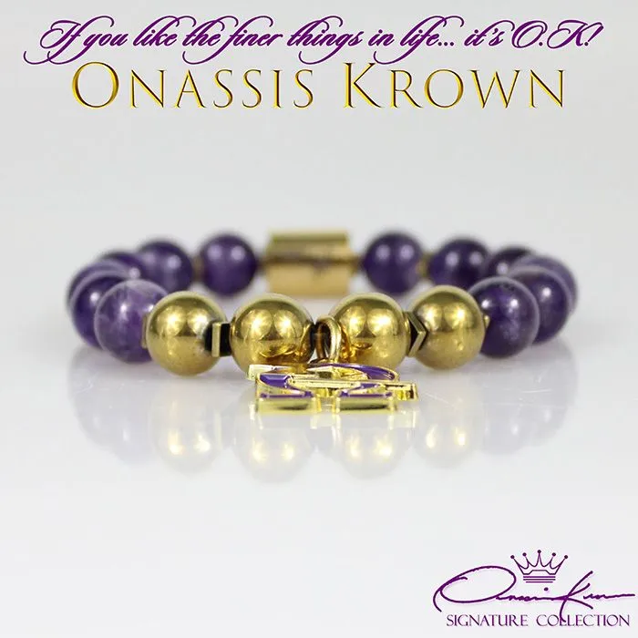 Omega Lightning Bolt Bead Bracelet