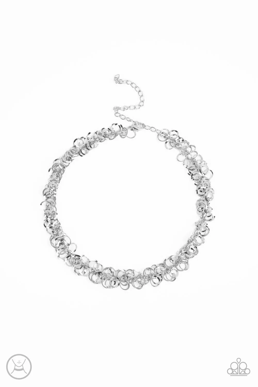 Open Door Jewelry - Cause a Commotion - Silver Necklace - Paparazzi Accessories