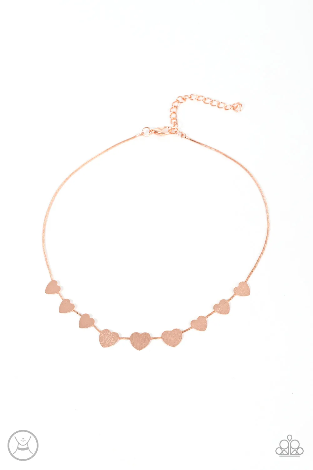 Open Door Jewelry - Dainty Desire - Copper Necklace - Paparazzi Accessories