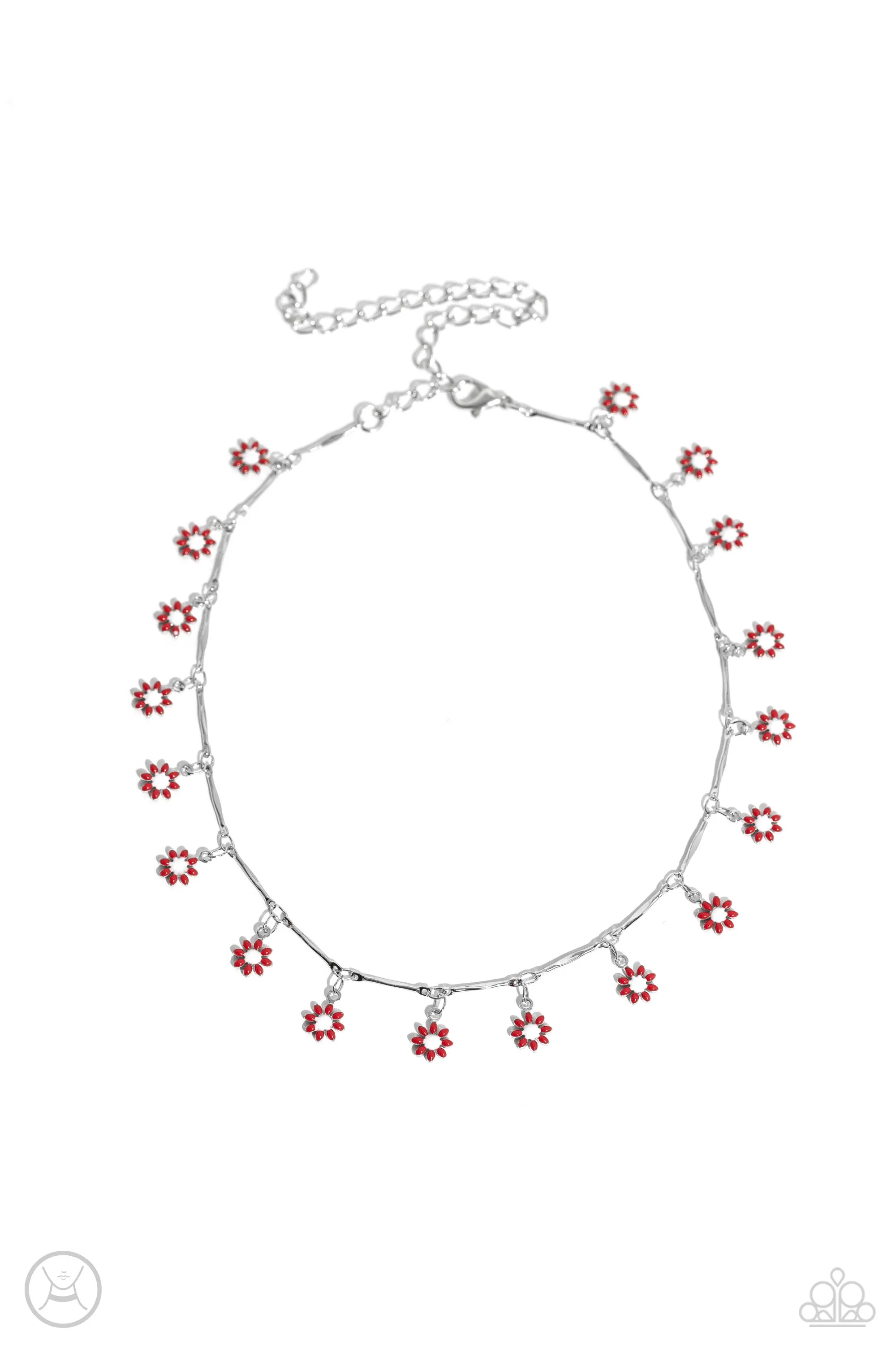 Open Door Jewelry - Delicate Display - Red Necklace - Paparazzi Accessories