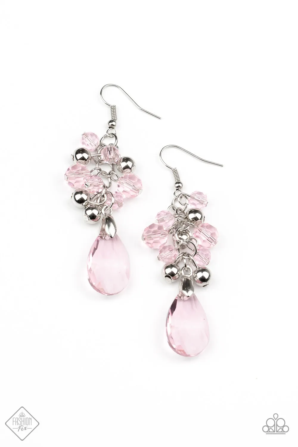 Paparazzi Earrings ~ Before and AFTERGLOW -Fashion Fix Oct2020 - Pink