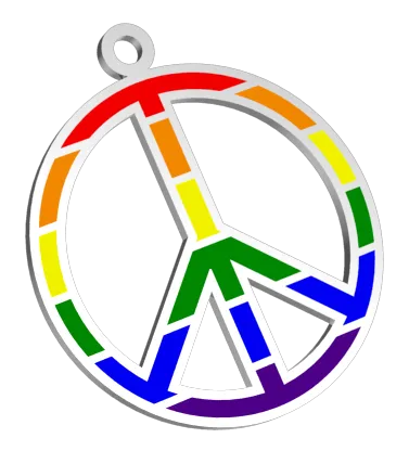 PRIDE Peace Pendant