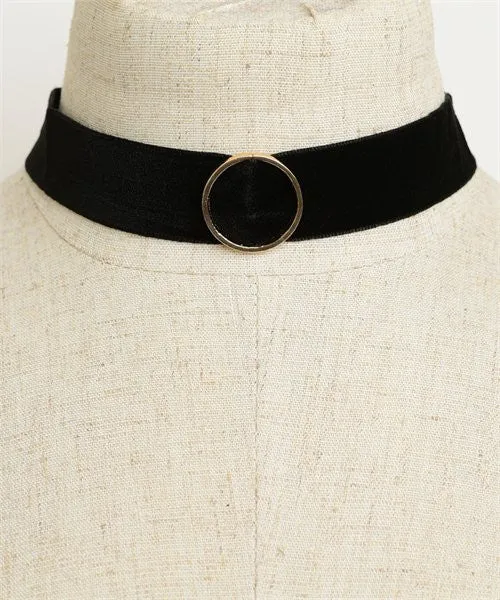 Retro Circle Detail Choker Necklace