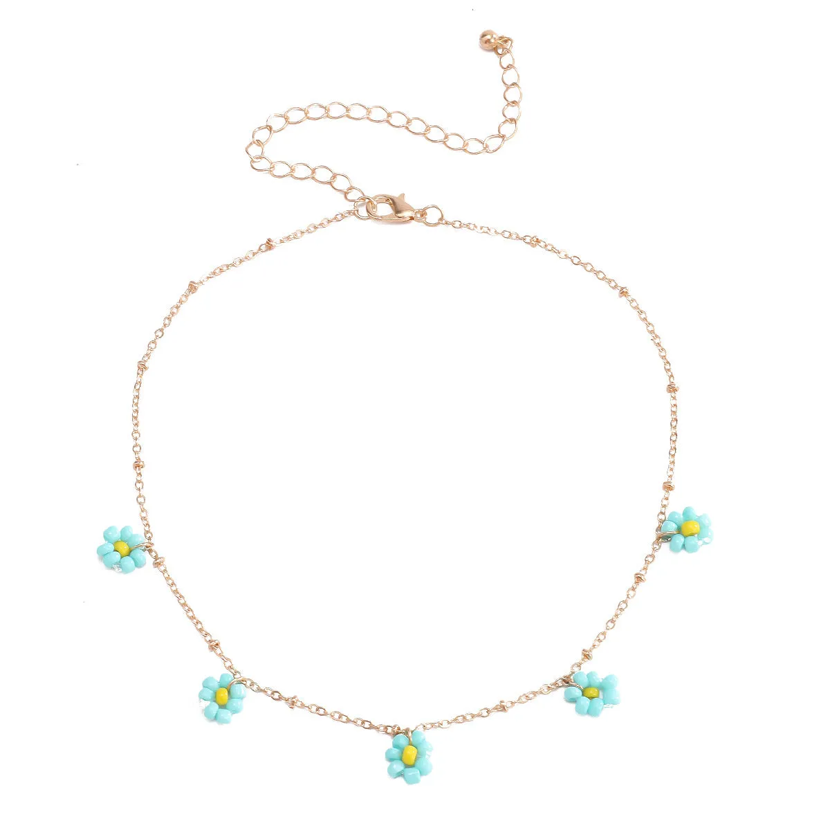 Retro National Wind Flower Choker Europe And America