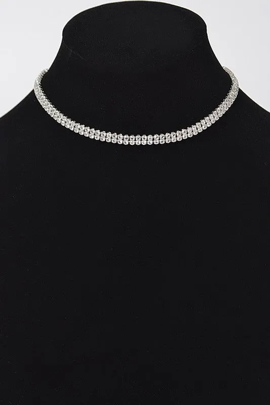 Rhinestone Choker Necklace