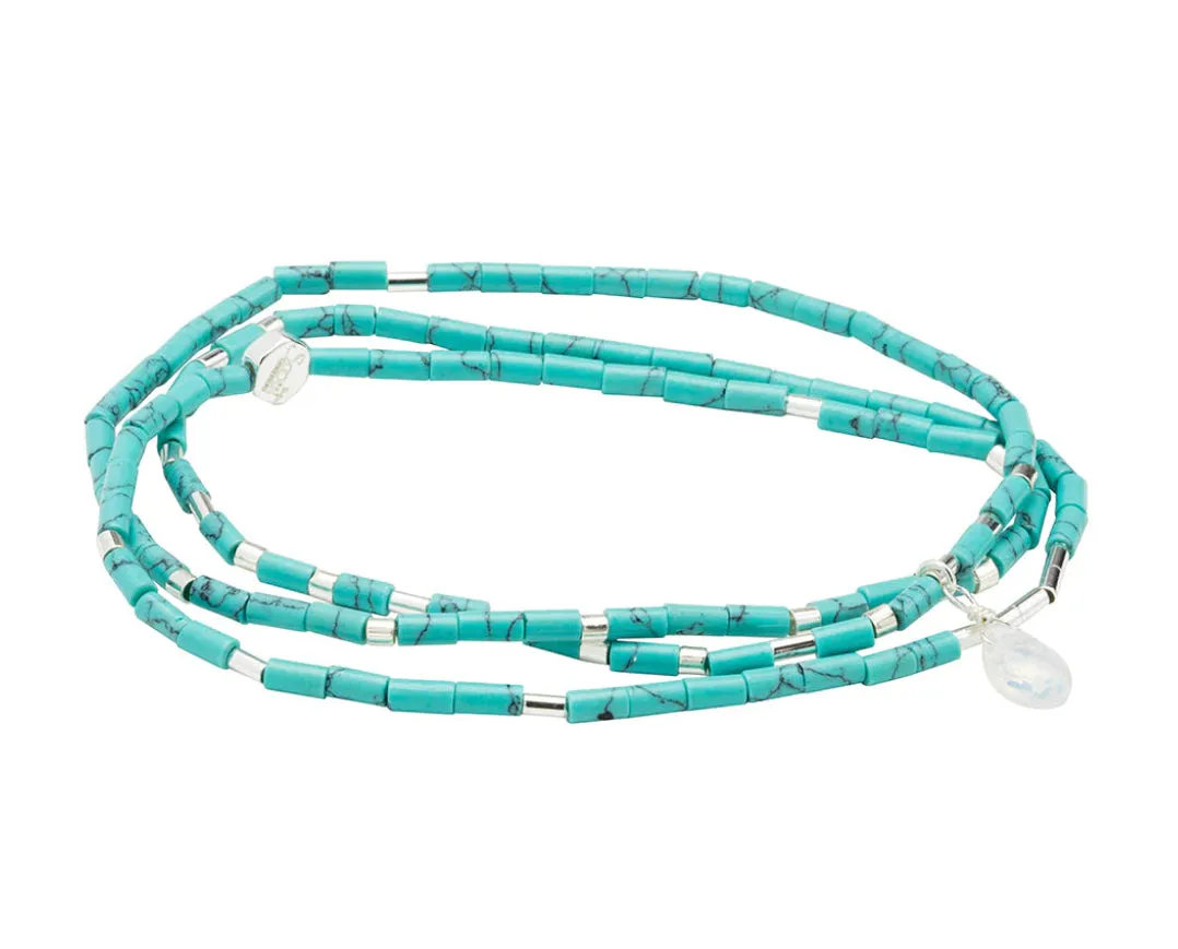 Scout Teardrop Stone Wrap Turquoise / Opalite - Stone Of Calm