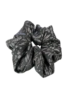 SCRUNCHIE - Metallic blue florals